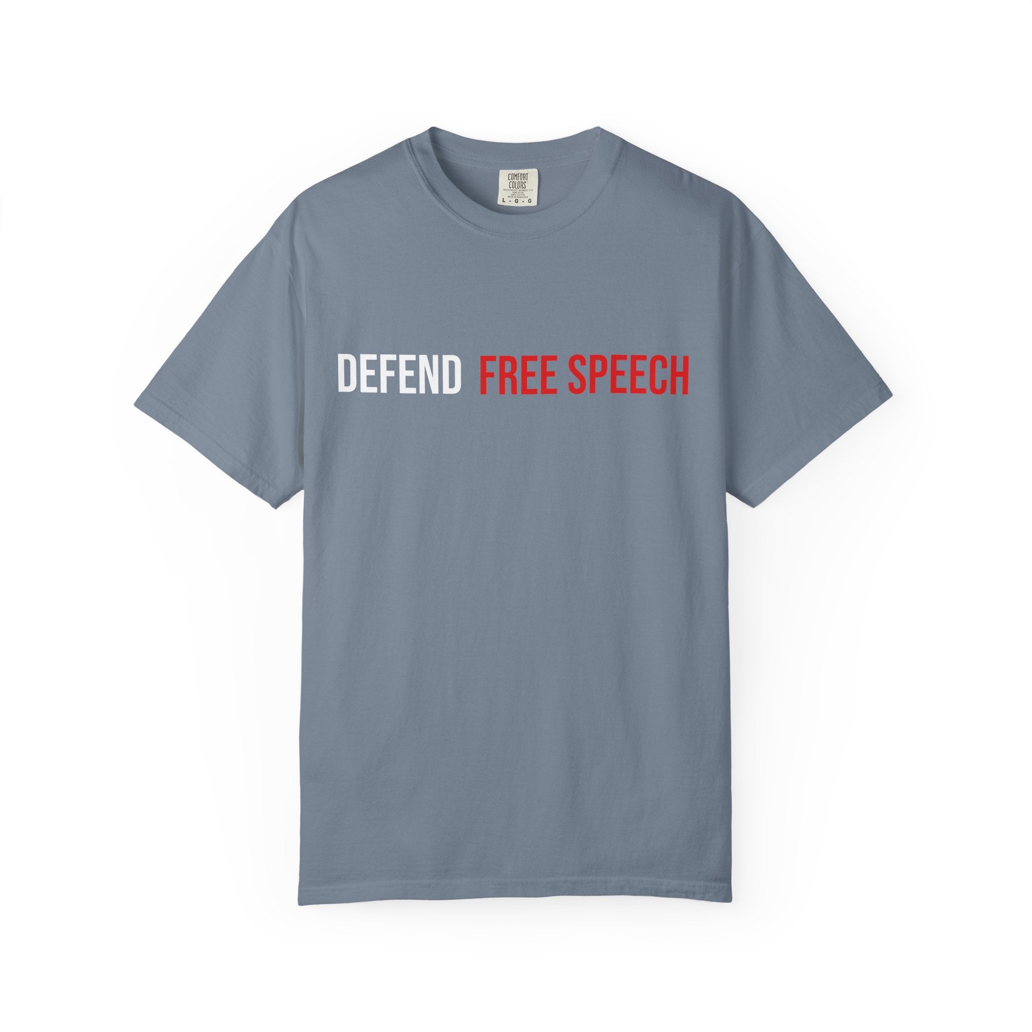 DEFEND FREE SPEECH Graphic T-Shirt — Bold Statement Tee