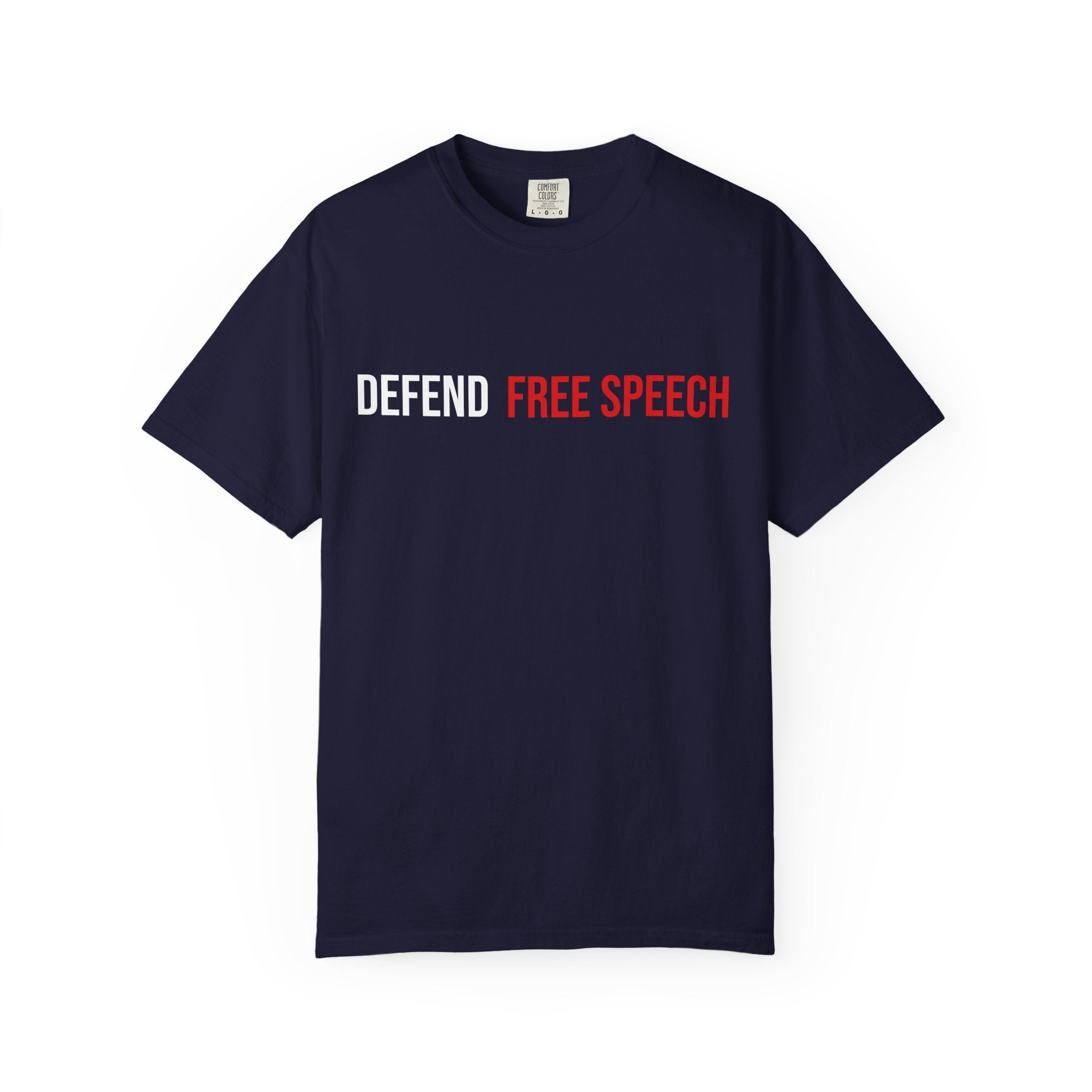 DEFEND FREE SPEECH Graphic T-Shirt — Bold Statement Tee