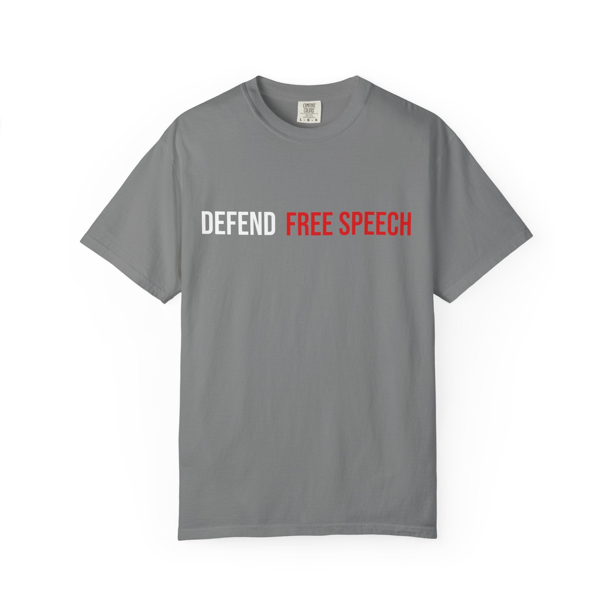 DEFEND FREE SPEECH Graphic T-Shirt — Bold Statement Tee