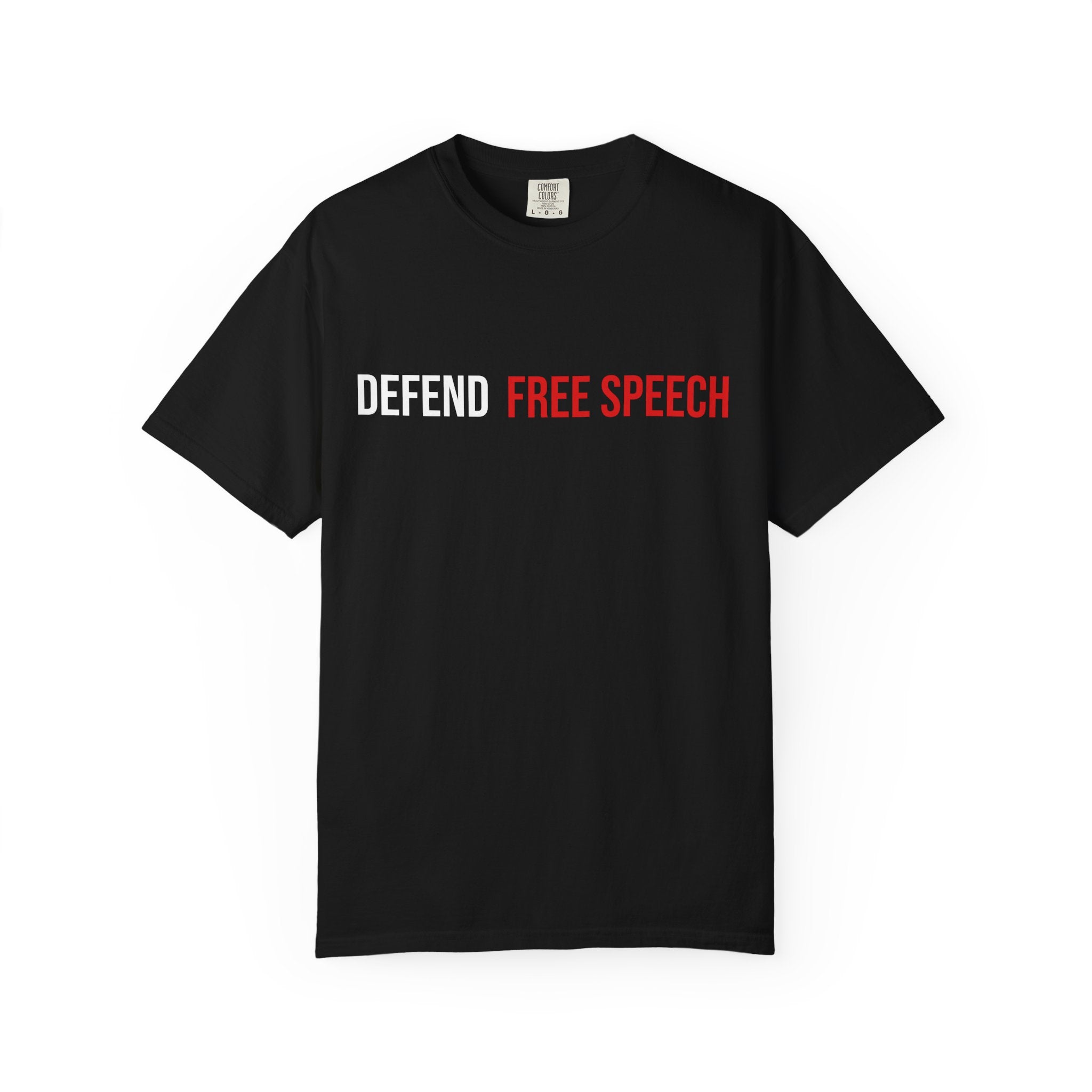 DEFEND FREE SPEECH Graphic T-Shirt — Bold Statement Tee