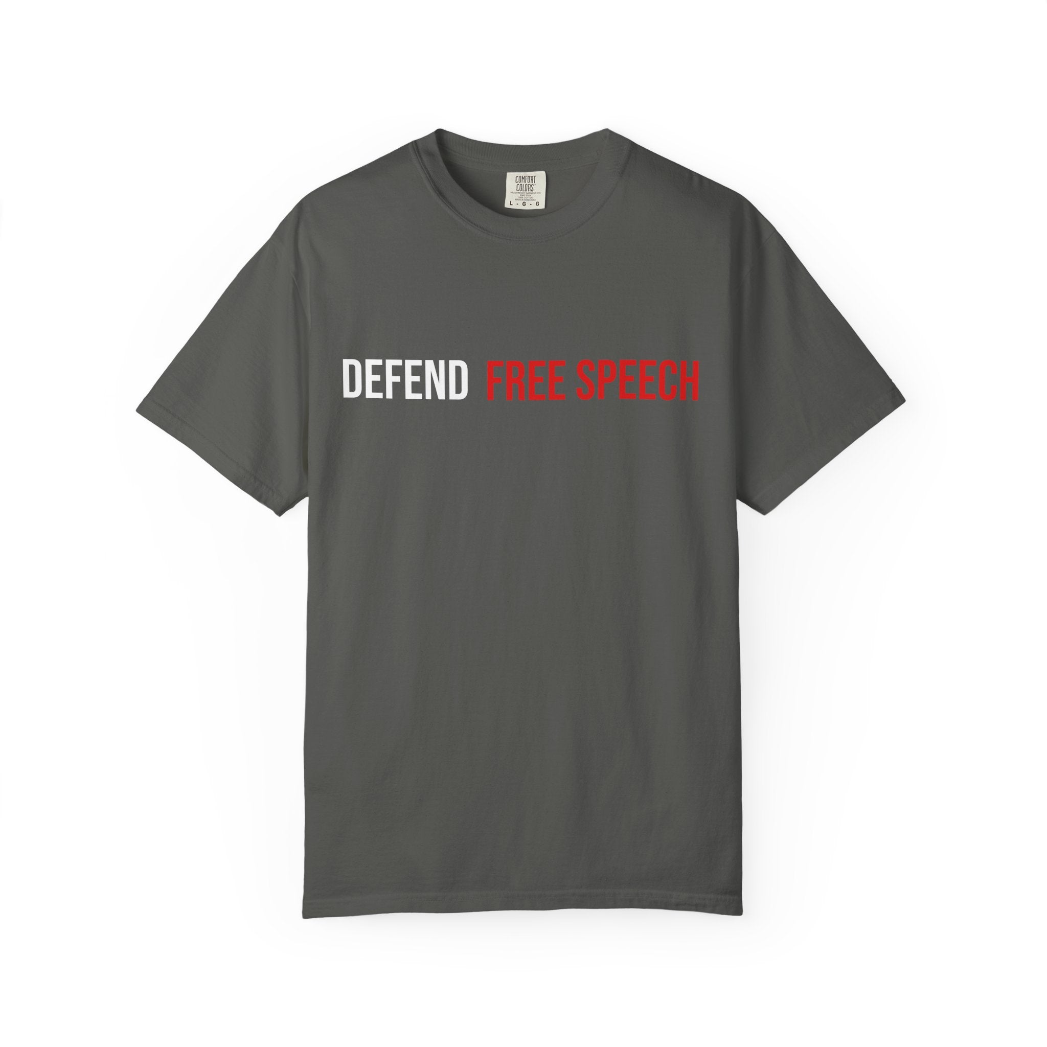 DEFEND FREE SPEECH Graphic T-Shirt — Bold Statement Tee